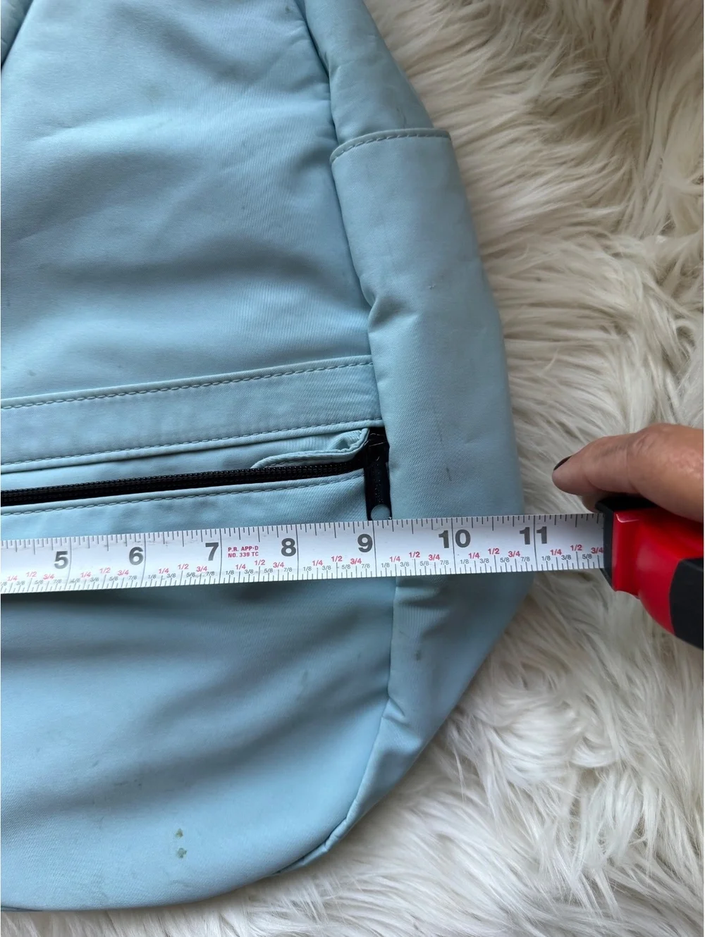 L.L.Bean Light Blue Crossbody Sling Bag with Adjustable Strap